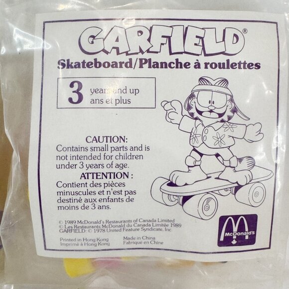 Vintage New Sealed Lot Of 5 McDonald's Happy Meal Garfield The Cat Odie 1989 NOS - Picture 10 of 11